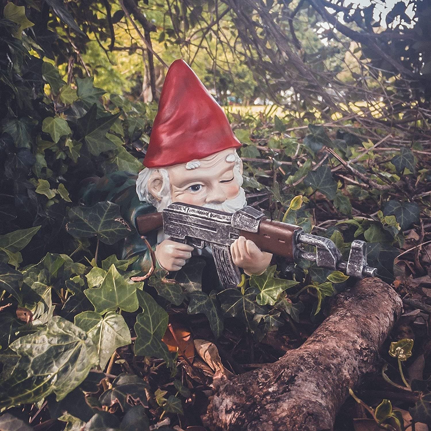 Funny Military Garden Gnome Statues - Weatherproof Yard Decor