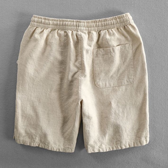 Sora Organic Cotton Linen Drawstring Shorts