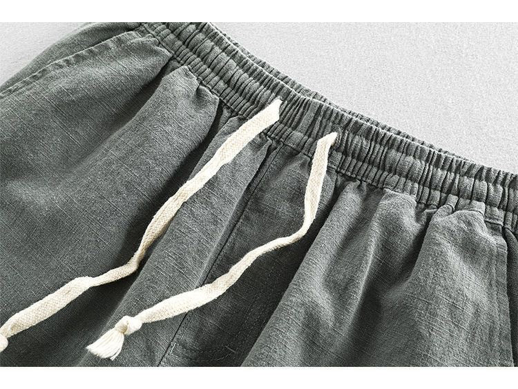 Sora Organic Cotton Linen Drawstring Shorts