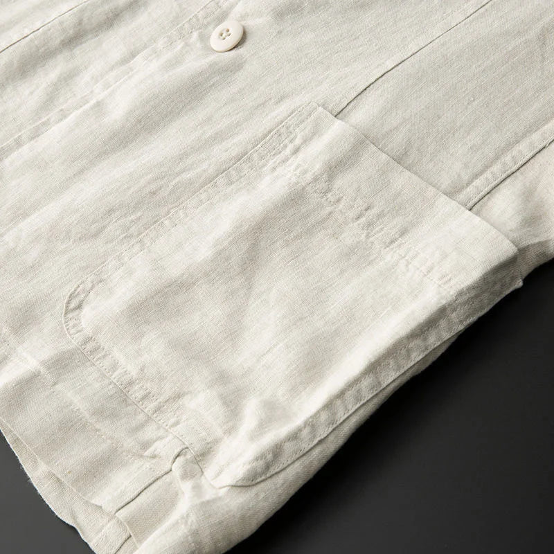Men's Linen Blazer Jacket - Lightweight Smart Casual Summer Fit