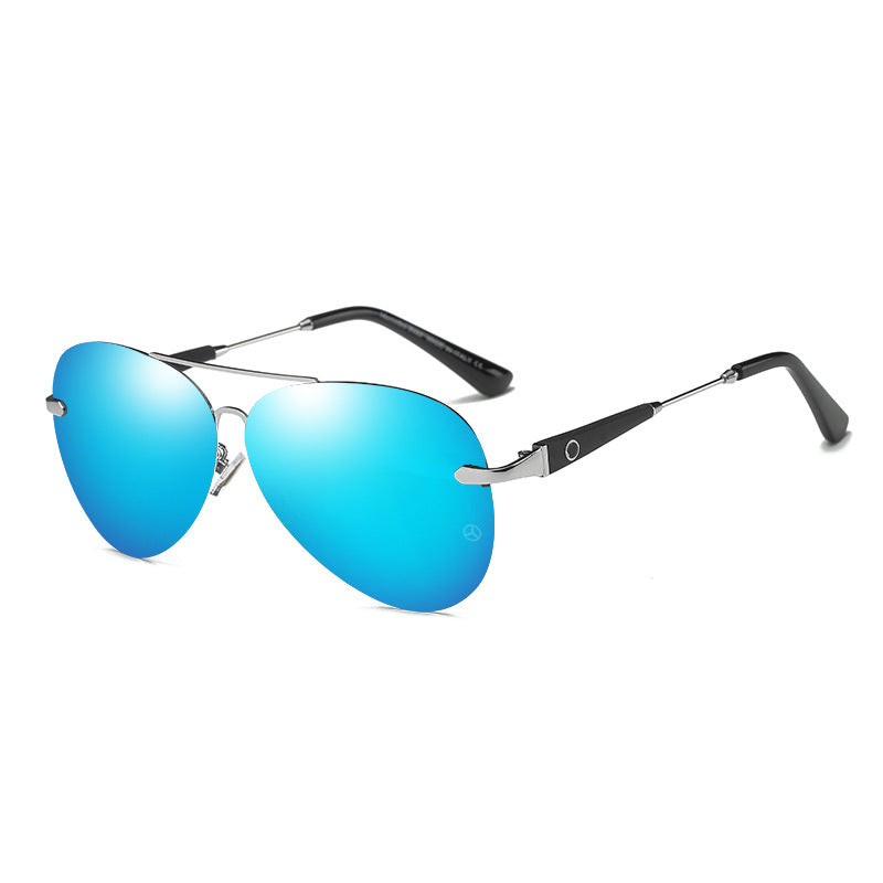 Men's Polarized Aviator Sunglasses - UV400 Gold Double Bridge