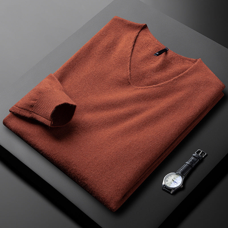 Adrian Merino Cashmere V Neck Sweater