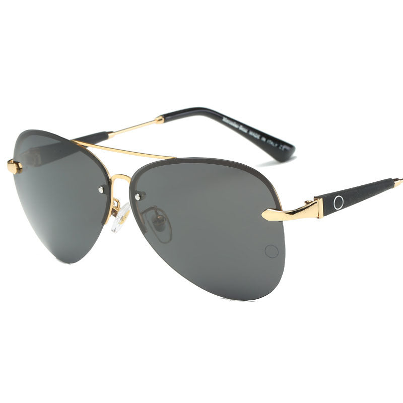 Men's Polarized Aviator Sunglasses - UV400 Gold Double Bridge