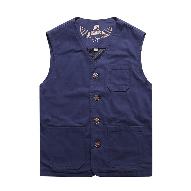 Ridley Multi-Pocket Cotton Vest