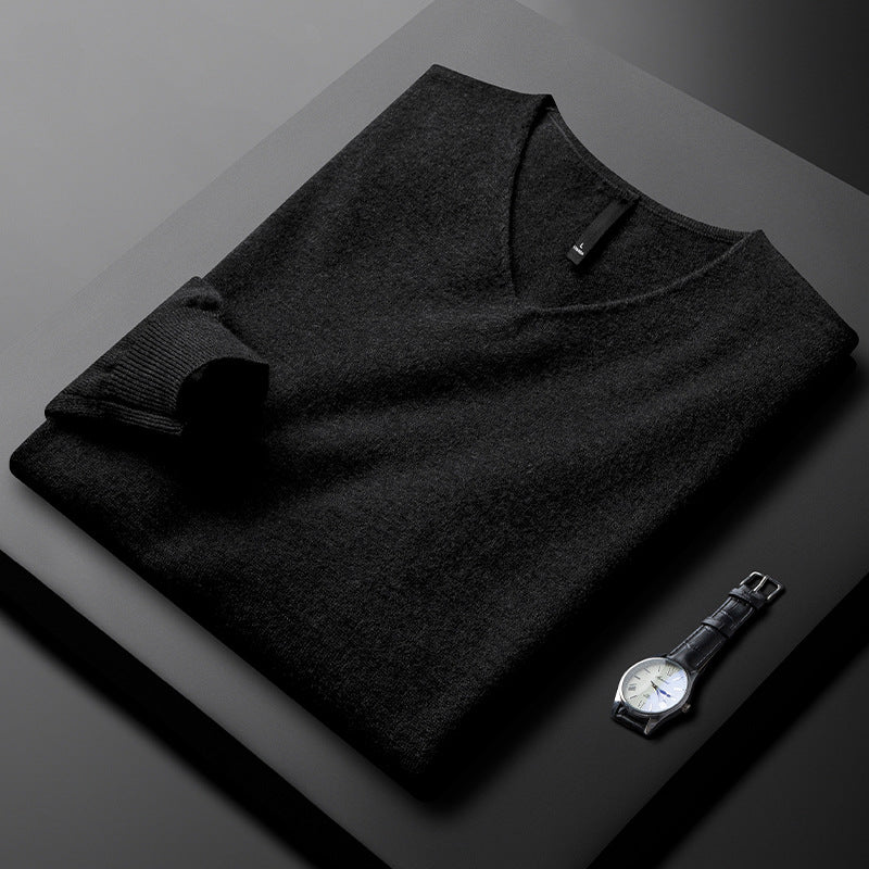 Adrian Merino Cashmere V Neck Sweater