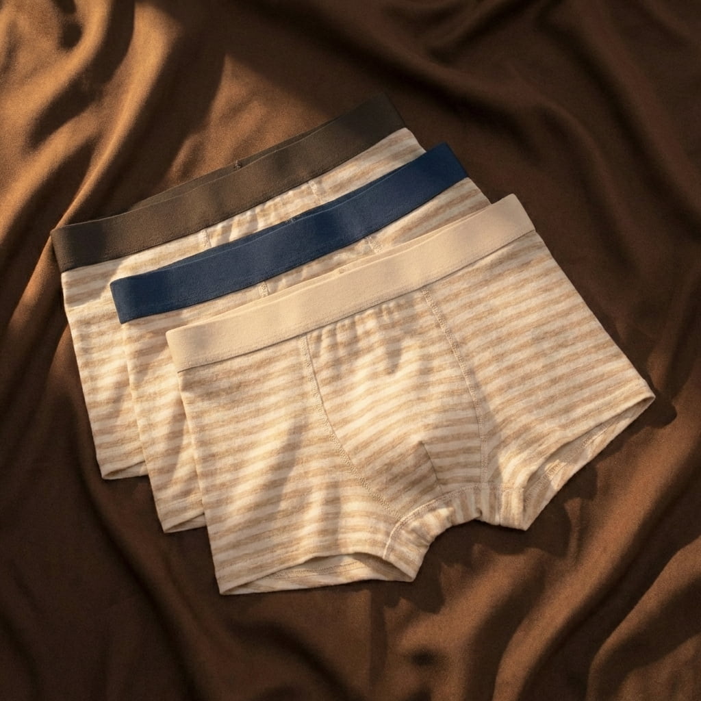 Heritage Stripe Organic Cotton Boxer Briefs