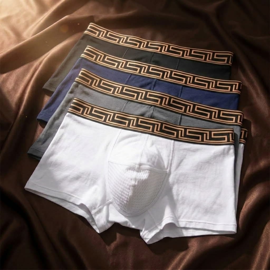 Nuvelio AeroFlex organic cotton boxer briefs dual pouch underwear