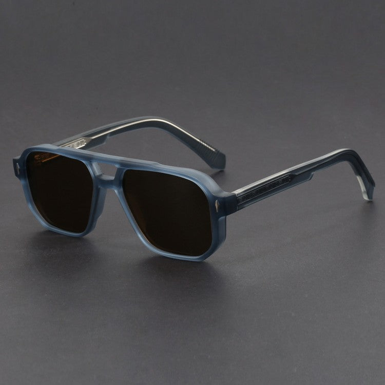 Nuvelio Milano chunky square pilot UV400 gradient sunglasses