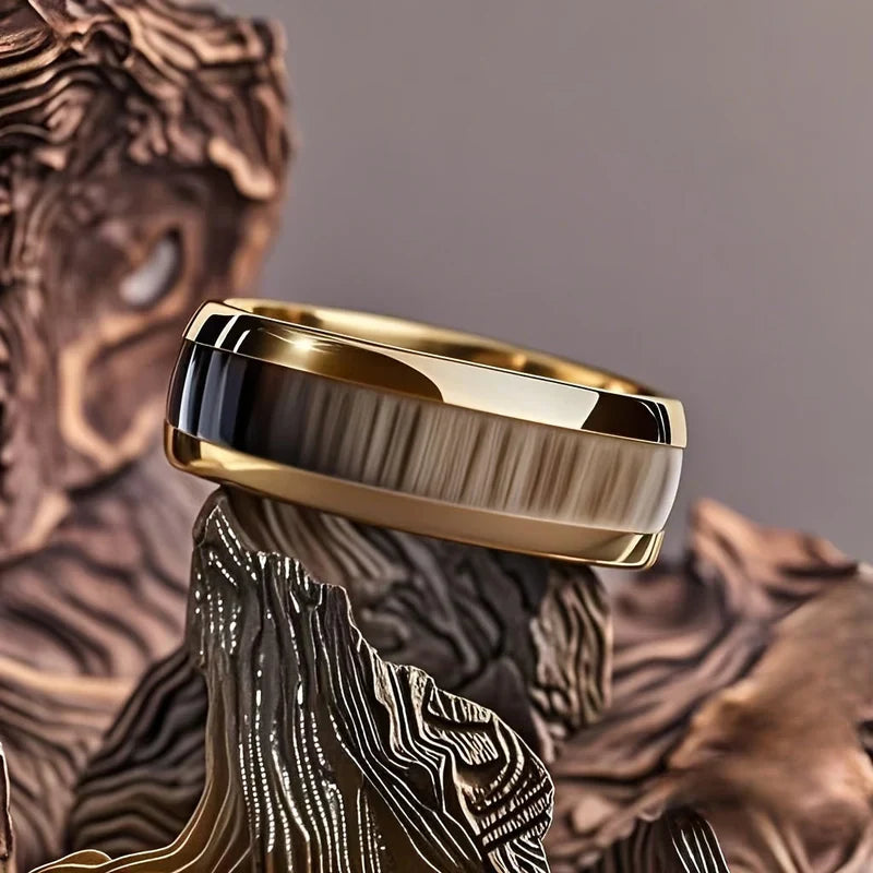 Imperial Gold Ring Gold Plated Stainless Steel Tarnish Resistant Ring