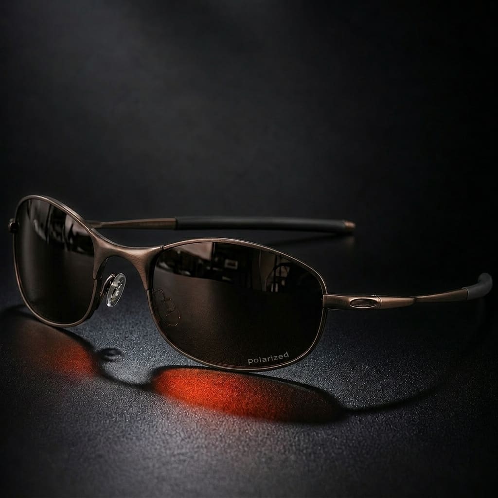 Nuvelio Strada metal polarized UV400 mirrored sunglasses