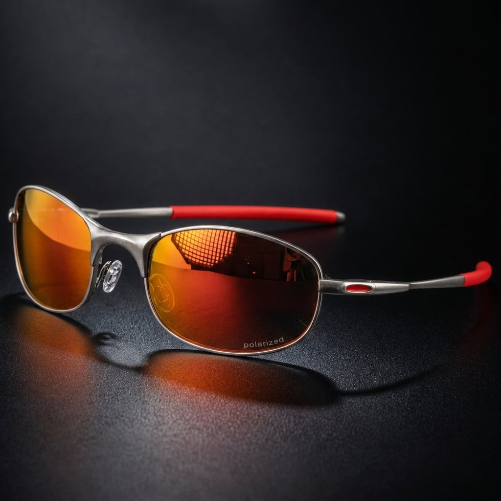 Nuvelio Strada metal polarized UV400 mirrored sunglasses