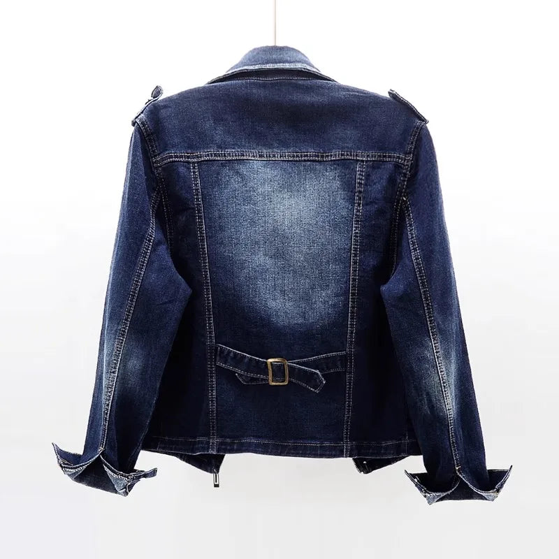Aria Organic Cotton Moto Denim Jacket