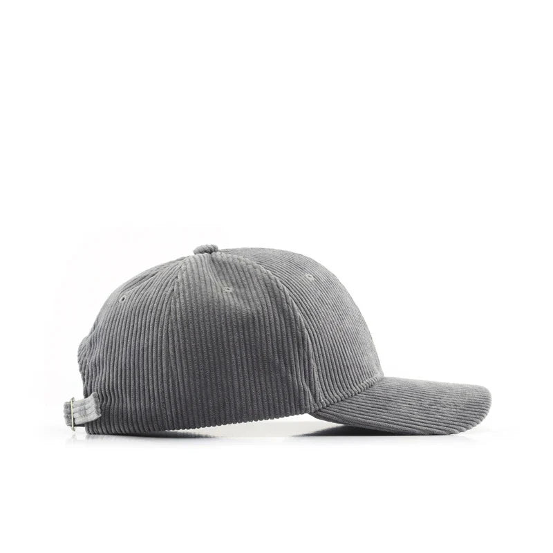 Unisex Cotton Corduroy Baseball Cap – Adjustable Vintage Hat - Pink product image