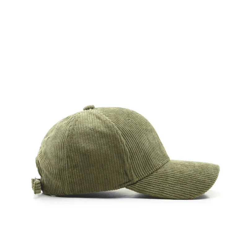 Unisex Cotton Corduroy Baseball Cap – Adjustable Vintage Hat product image