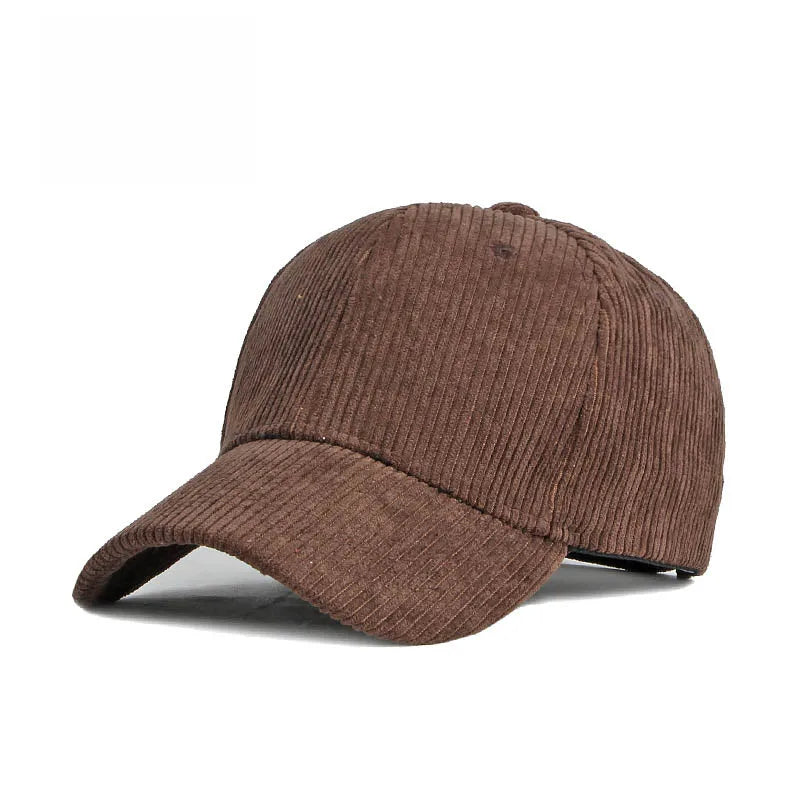 Unisex Cotton Corduroy Baseball Cap – Adjustable Vintage Hat product image