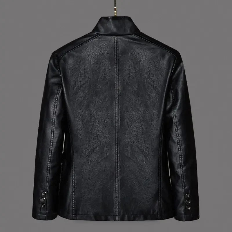 Sutton Leather Jacket Premium Tailored Blazer Style Leather Jacket