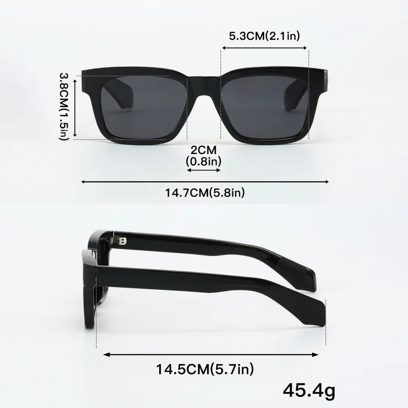 Nuvelio Capri crystal square polarized UV400 sunglasses