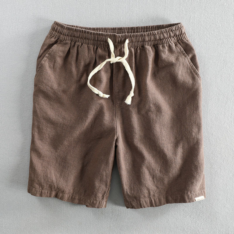 Sora Organic Cotton Linen Drawstring Shorts