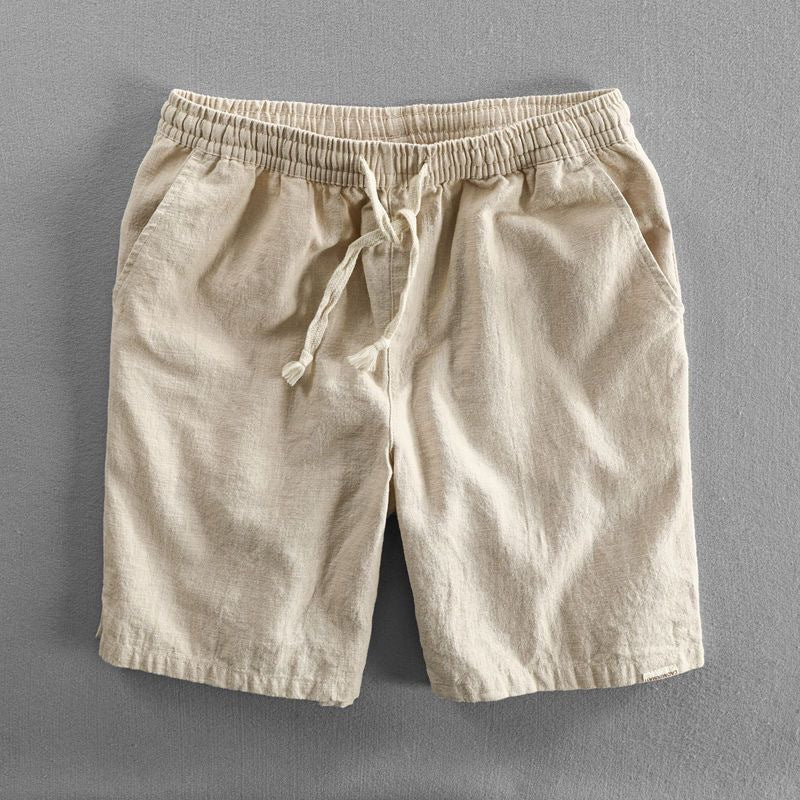 Sora Organic Cotton Linen Drawstring Shorts