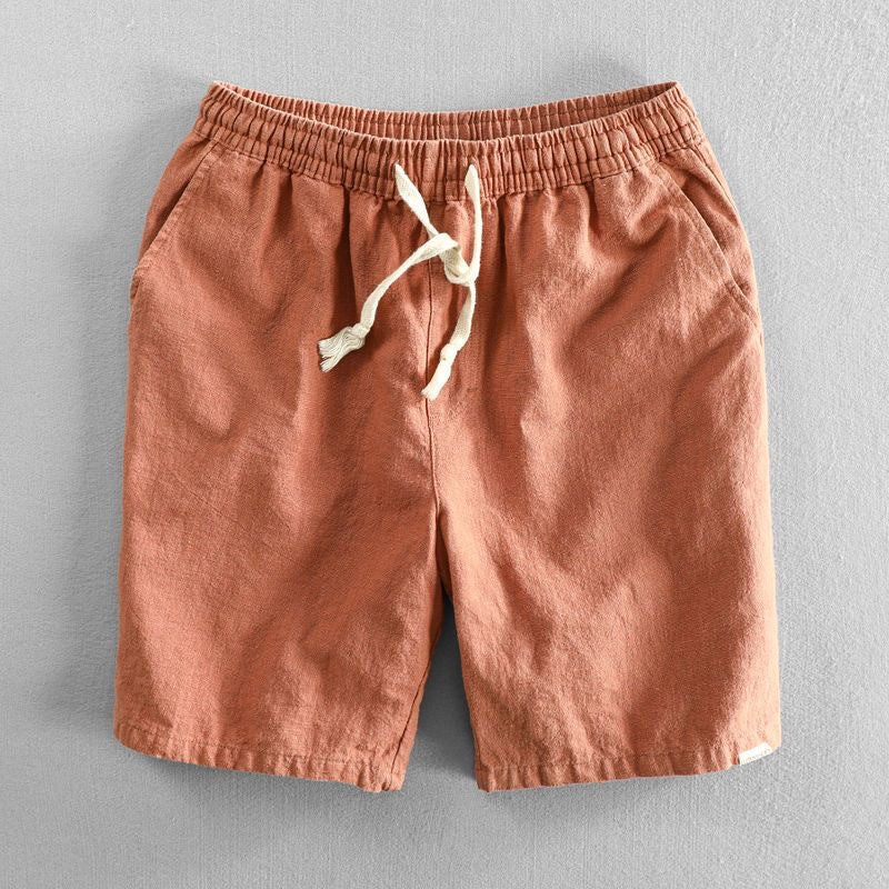 Sora Organic Cotton Linen Drawstring Shorts