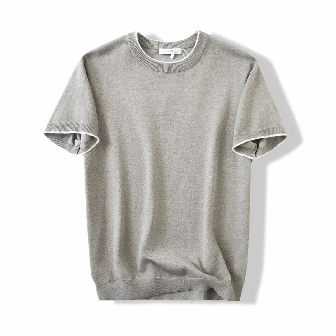 Theo Organic Cotton Knit Short Sleeve Shirt