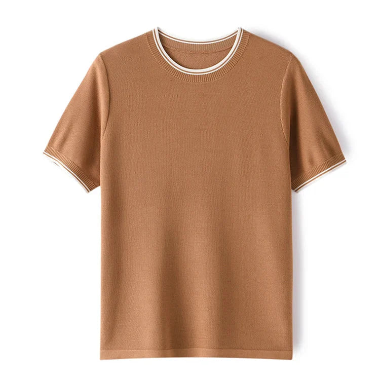 Calder Cotton Silk Short Sleeve Shirt