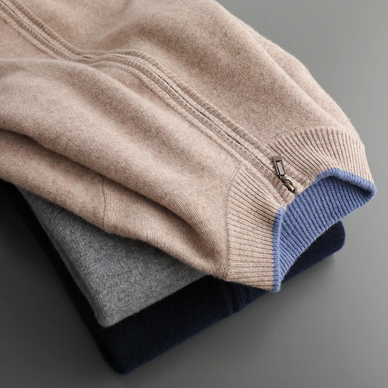 Riku Cashmere Zip Tracksuit 100% Cashmere Matching Set Loungewear