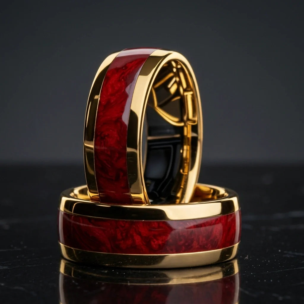 Imperial Gold Ring Gold Plated Stainless Steel Tarnish Resistant Ring
