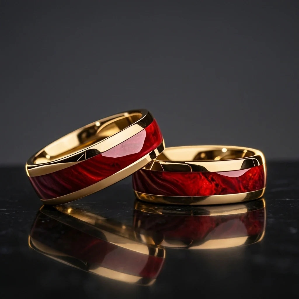 Imperial Gold Ring Gold Plated Stainless Steel Tarnish Resistant Ring