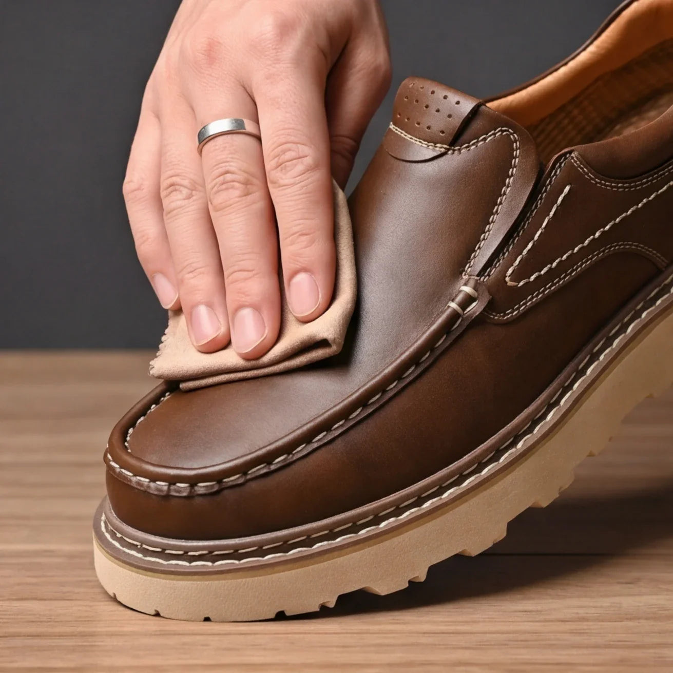 Torino Leather Loafers Genuine Cow Leather Orthopedic Slip Resistant Shoes