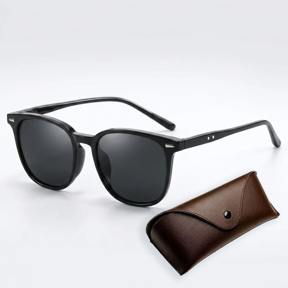 Mirrored UV Protection Sunglasses - Tortoise Temple Shades