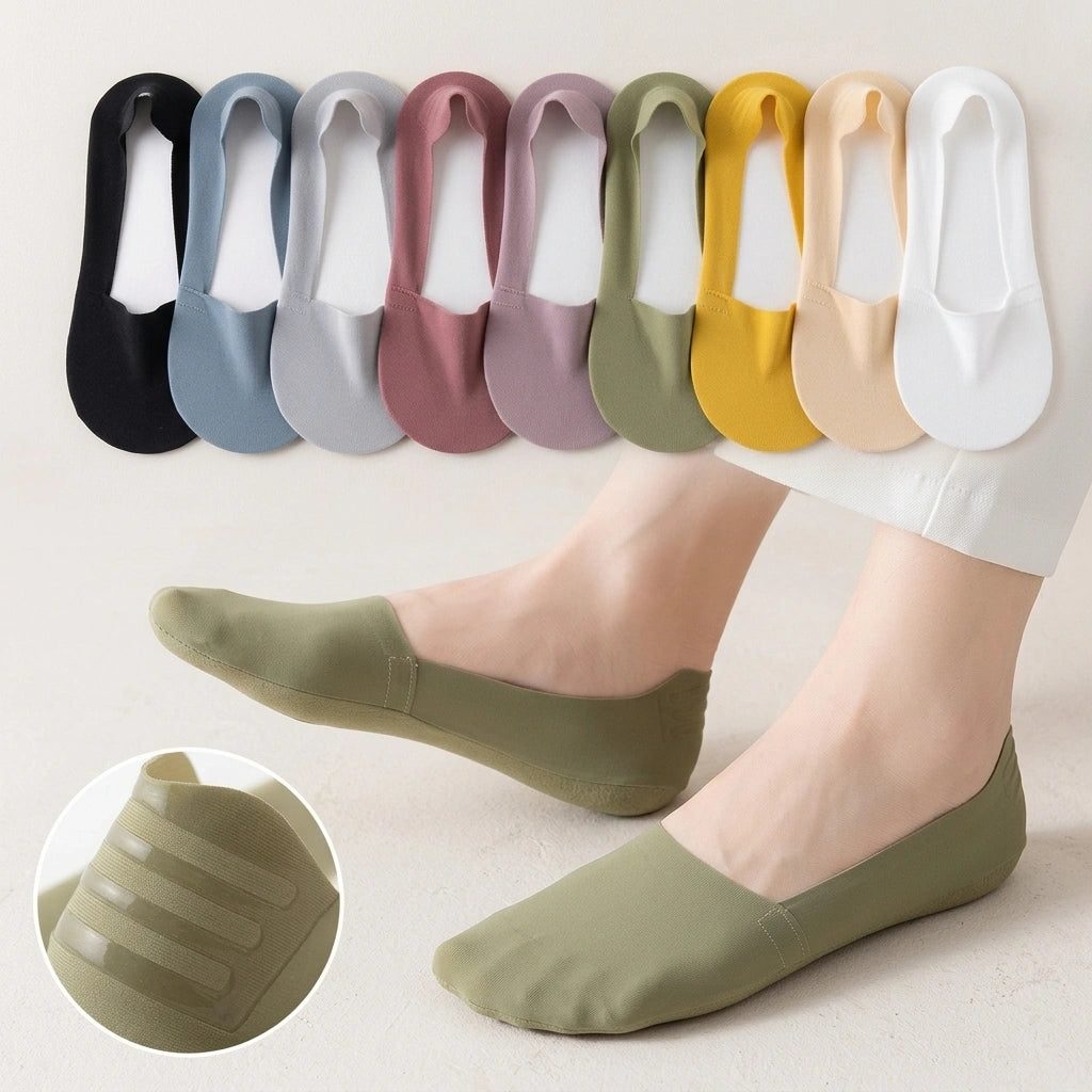 Invisible Breathable No-Show Liner Socks - 12 pack