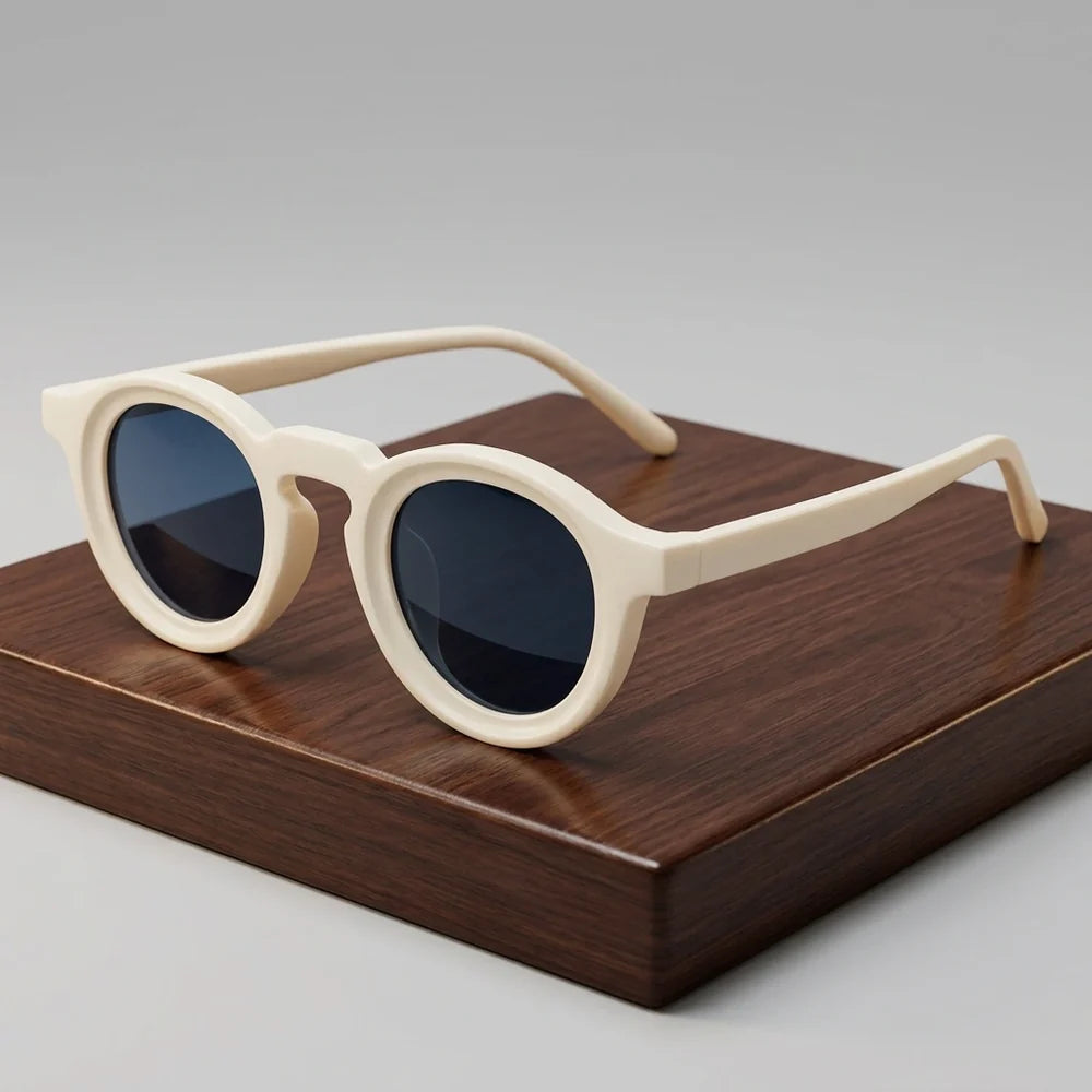 Milano Retro Round Vintage Sunglasses