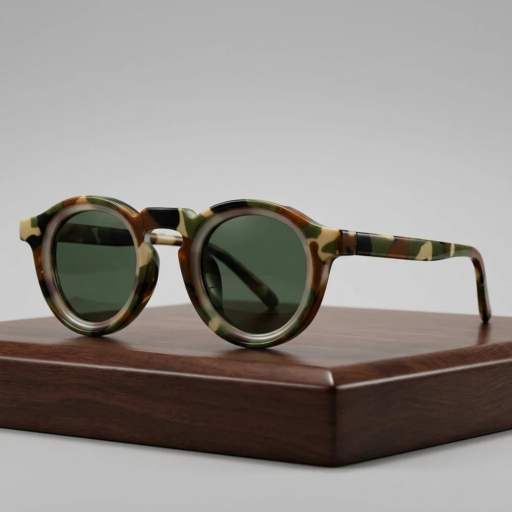 Milano Retro Round Vintage Sunglasses