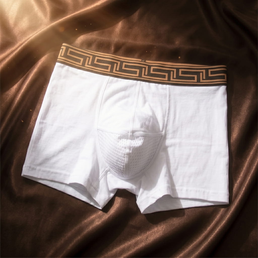 Nuvelio AeroFlex organic cotton boxer briefs dual pouch underwear - S 4pc Mixed Set