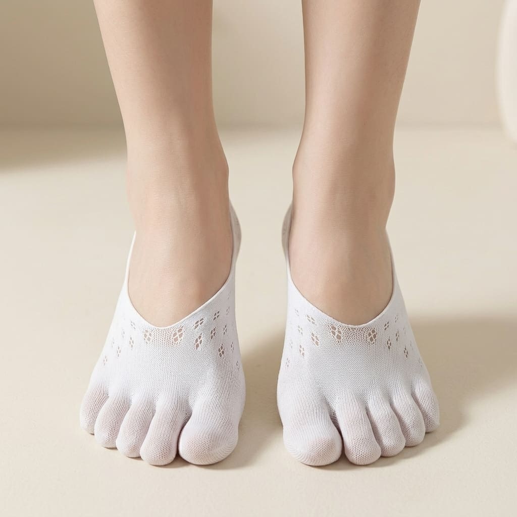 Invisible Breathable No-Slip Toe Socks