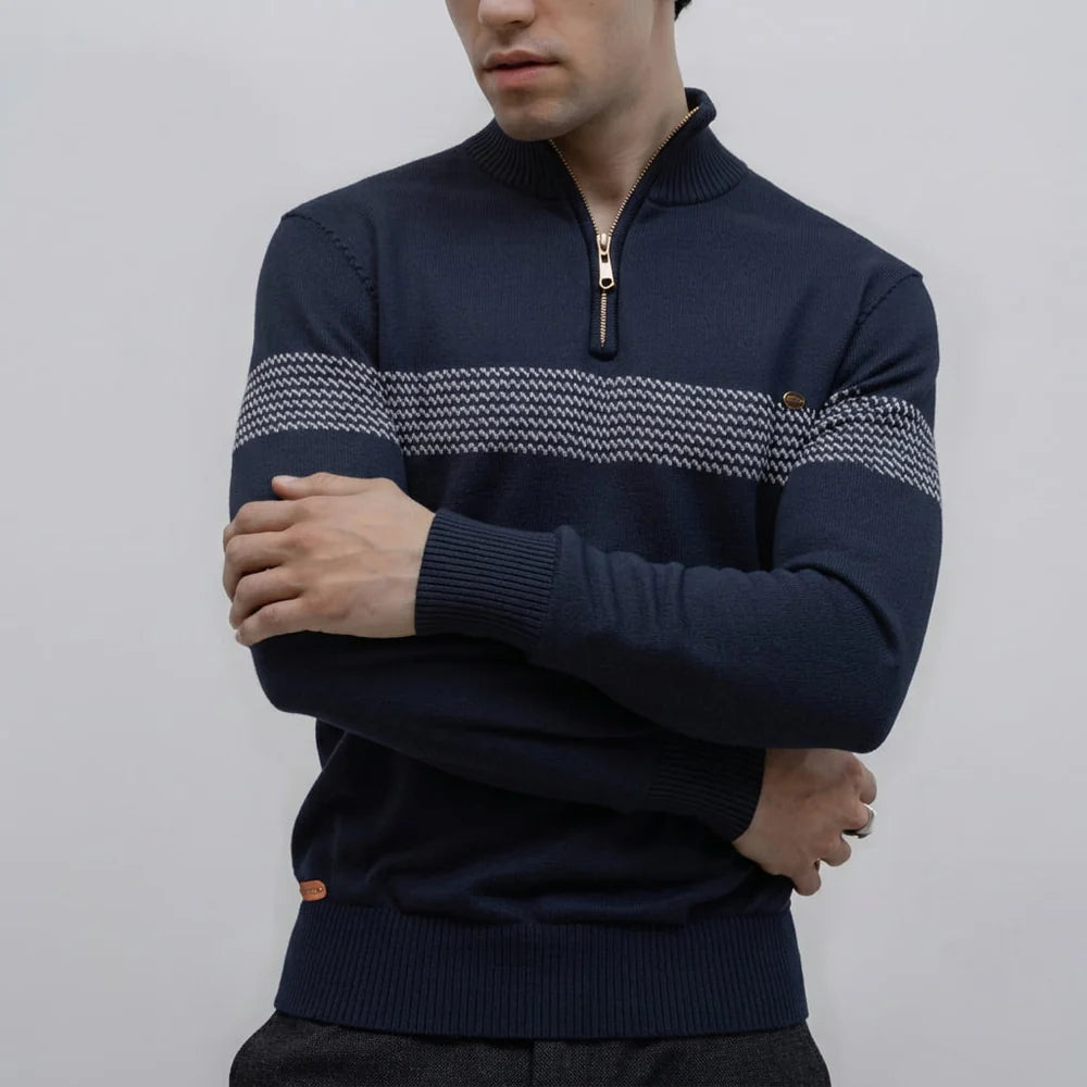 Costa Heritage Stripe Cotton Sweater