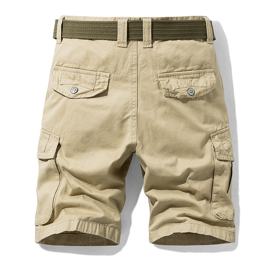 Men’s Cotton Cargo Shorts – Loose Fit Multi-Pocket Summer Shorts - Classic Black M - 34 product image