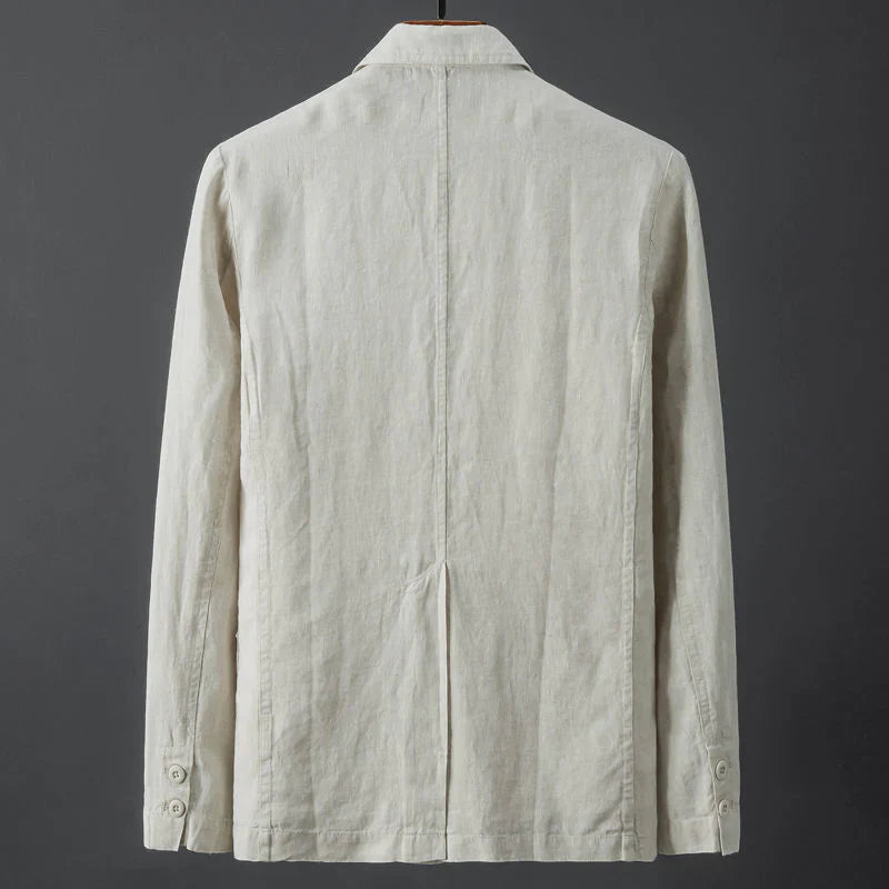 Men's Linen Blazer Jacket - Lightweight Smart Casual Summer Fit