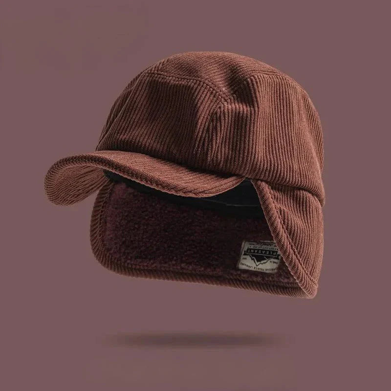 Alpine Corduroy Earflap Cap