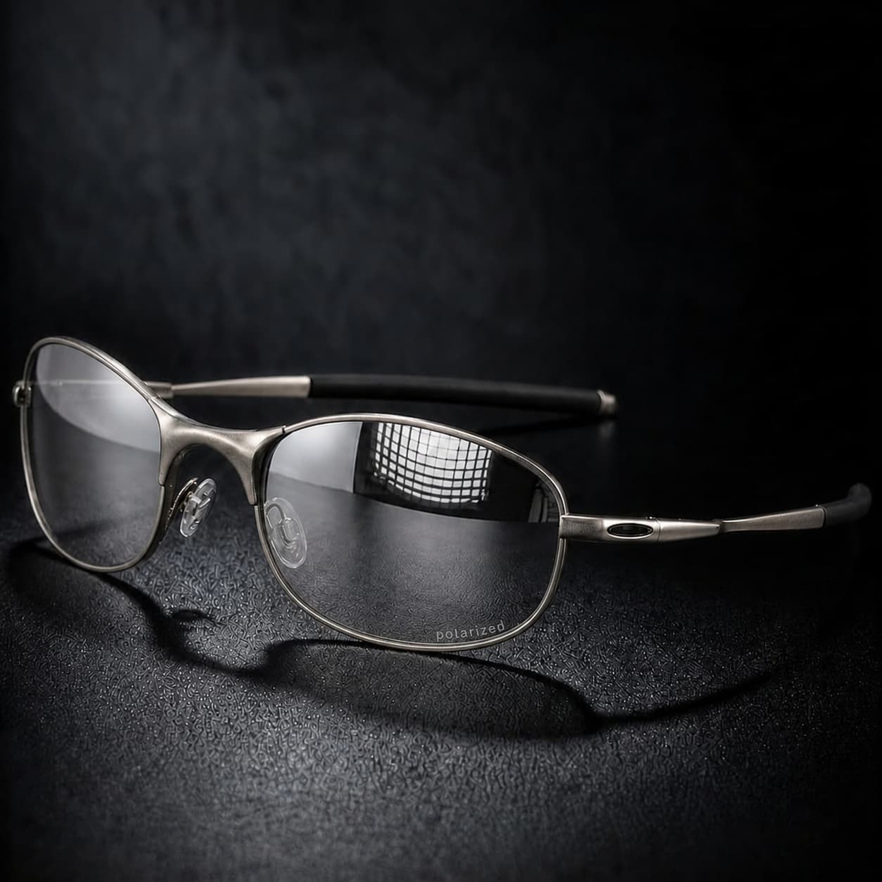 Nuvelio Strada metal polarized UV400 mirrored sunglasses - Silver