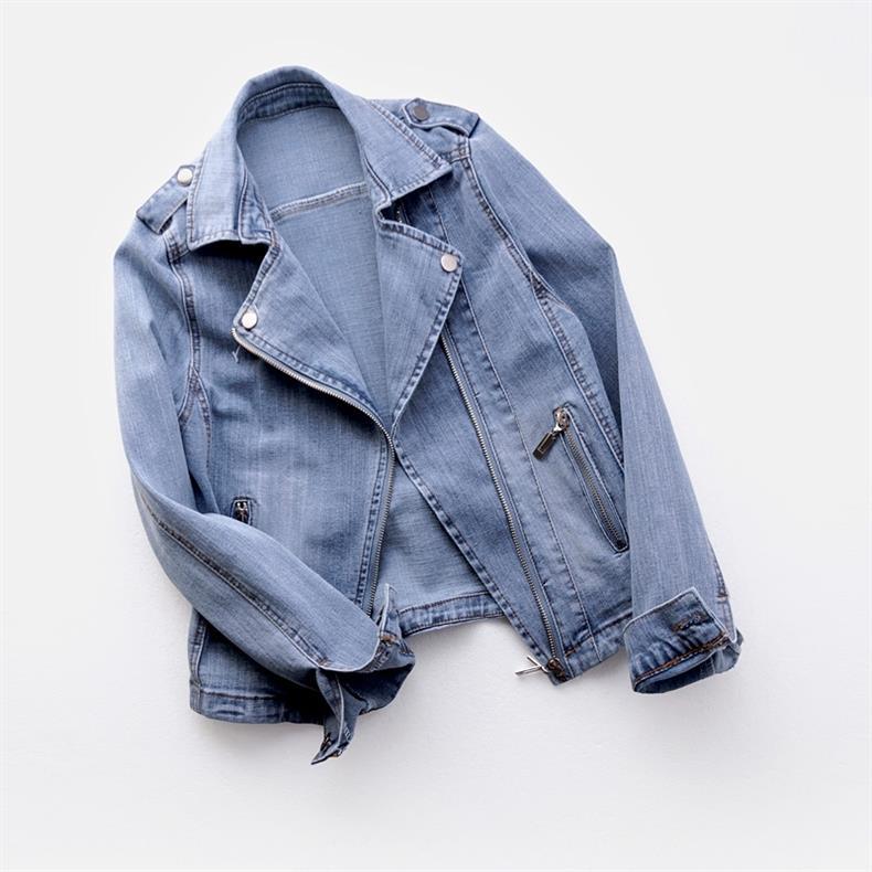 Aria Organic Cotton Moto Denim Jacket