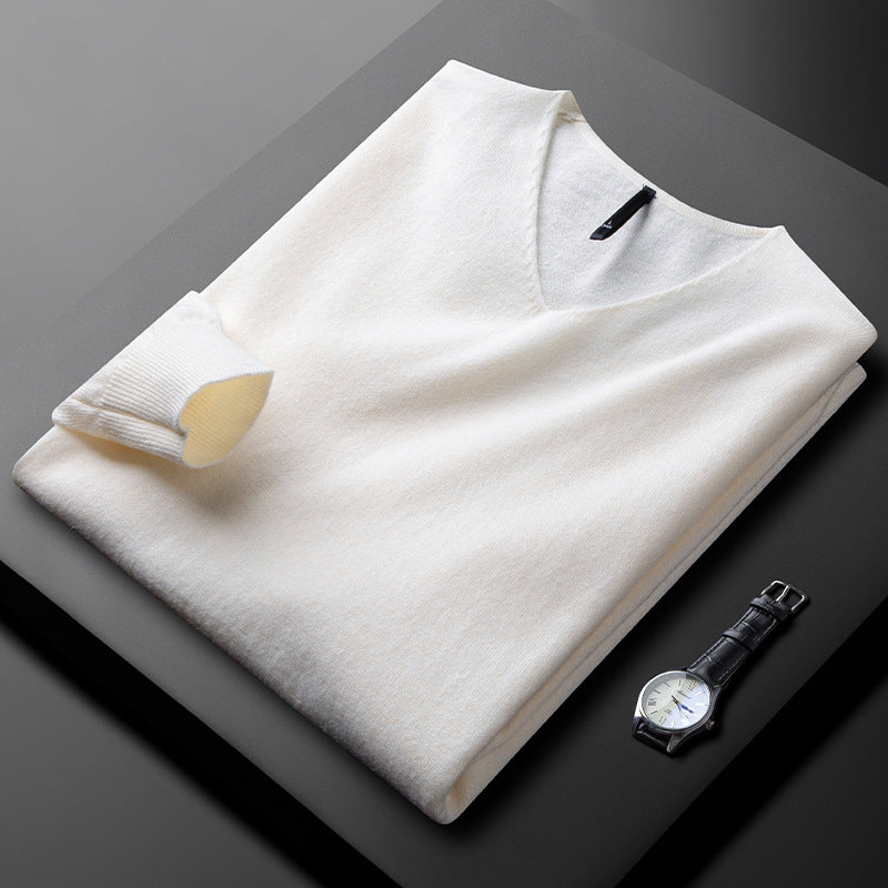 Adrian Merino Cashmere V Neck Sweater