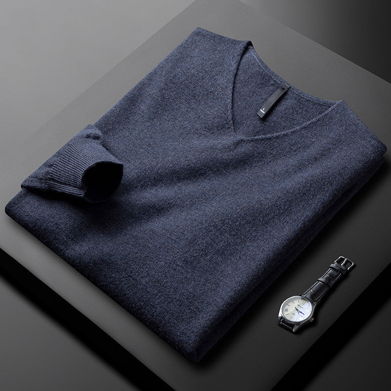Adrian Merino Cashmere V Neck Sweater