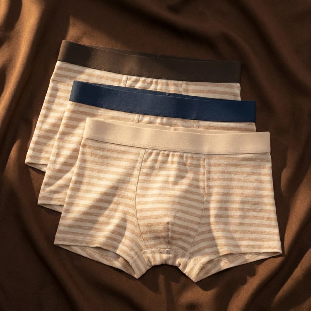 Heritage Stripe Organic Cotton Boxer Briefs