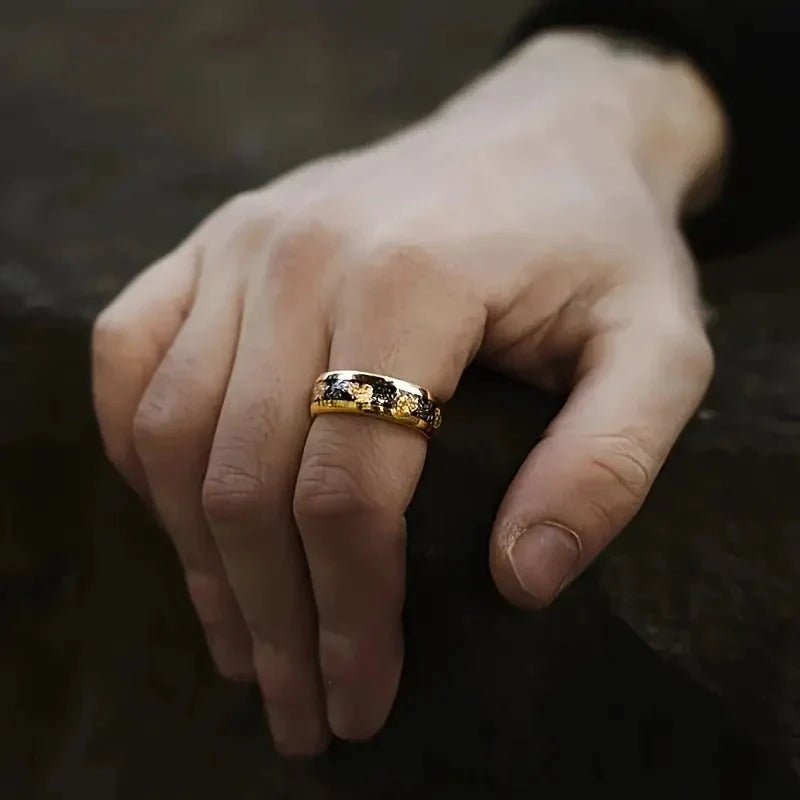 Imperial Gold Ring Gold Plated Stainless Steel Tarnish Resistant Ring