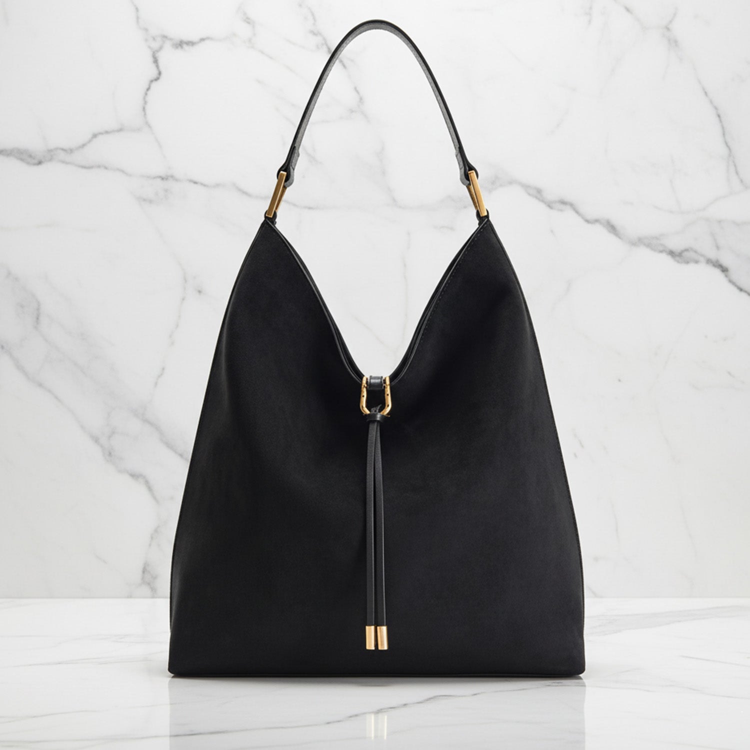 Women's Slouchy Suede Hobo Bag - Spacious Shoulder Purse