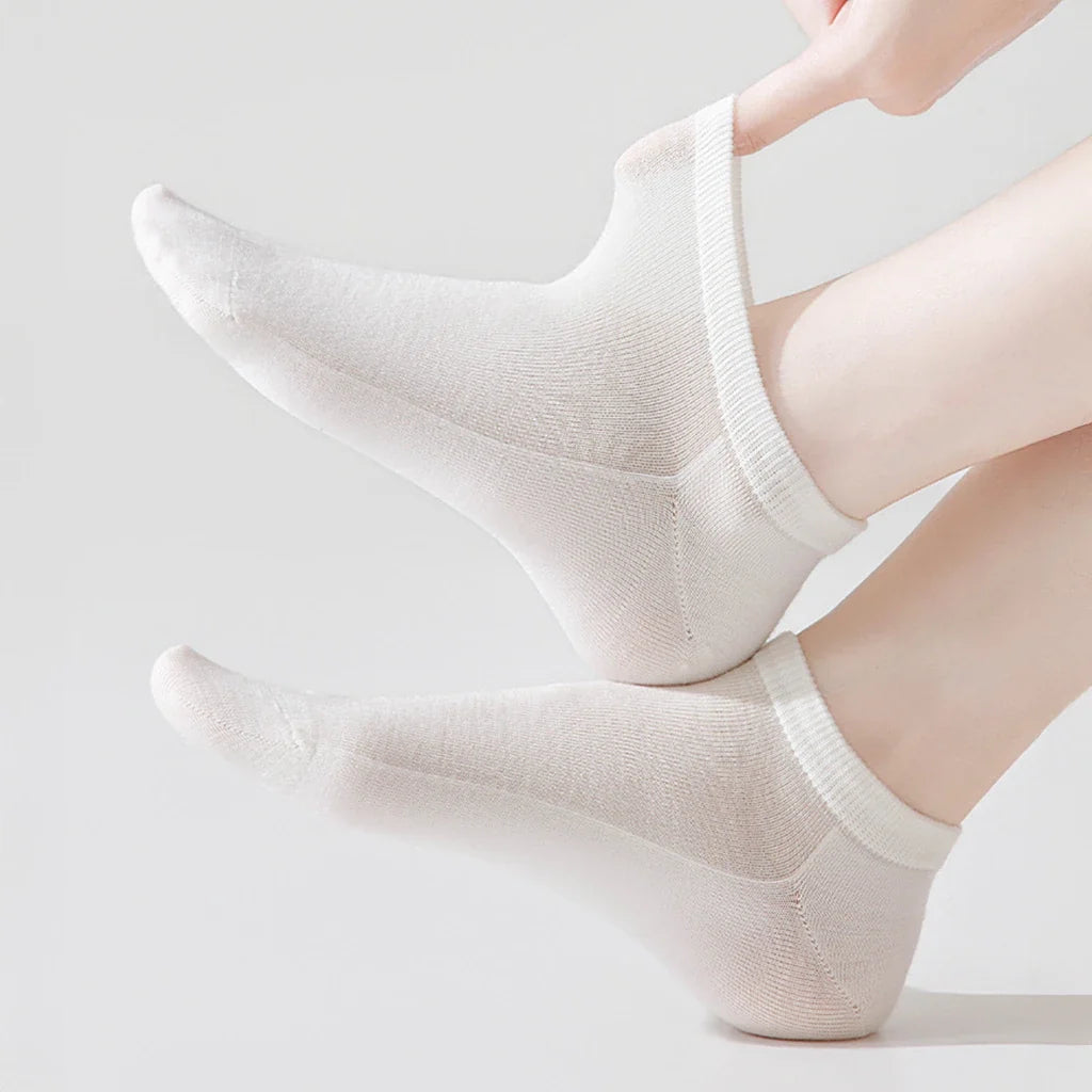 Women's 100 percent merino wool breathable ankle socks