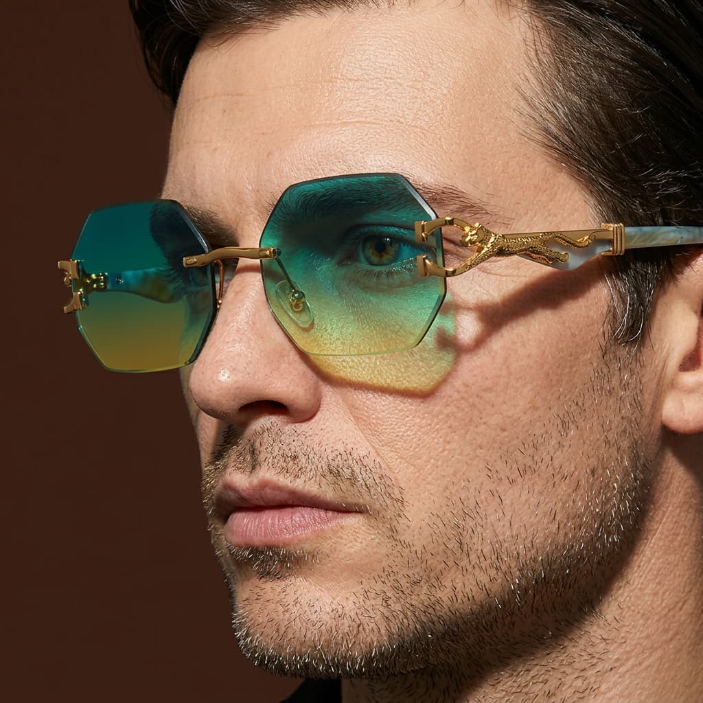 Aurum Rimless Sunglasses