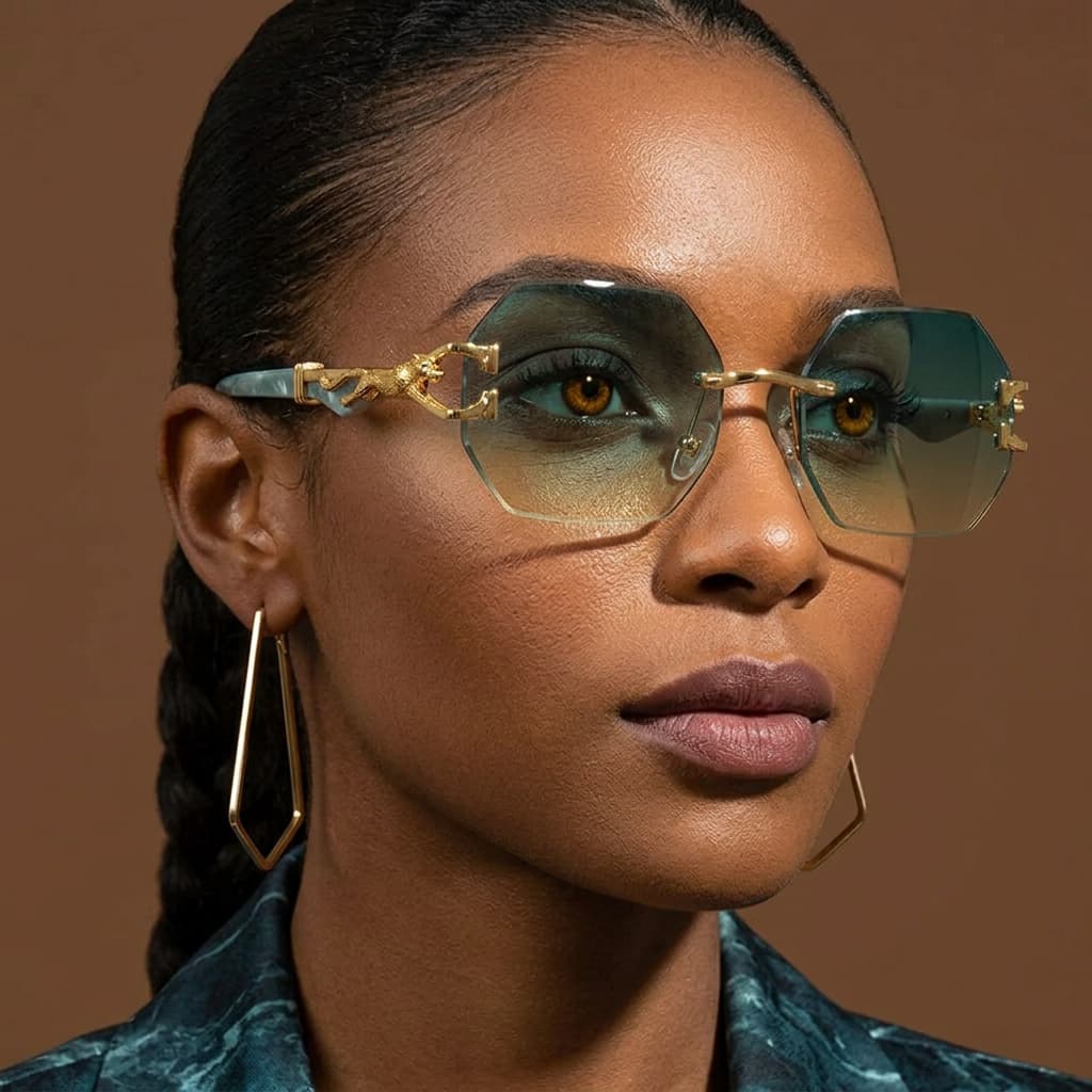 Aurum Rimless Sunglasses